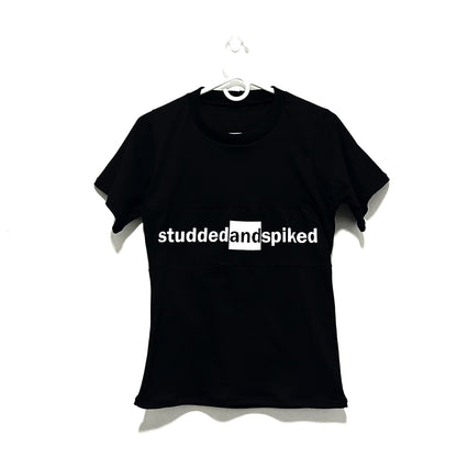 Studded And Spiked written LogoTee