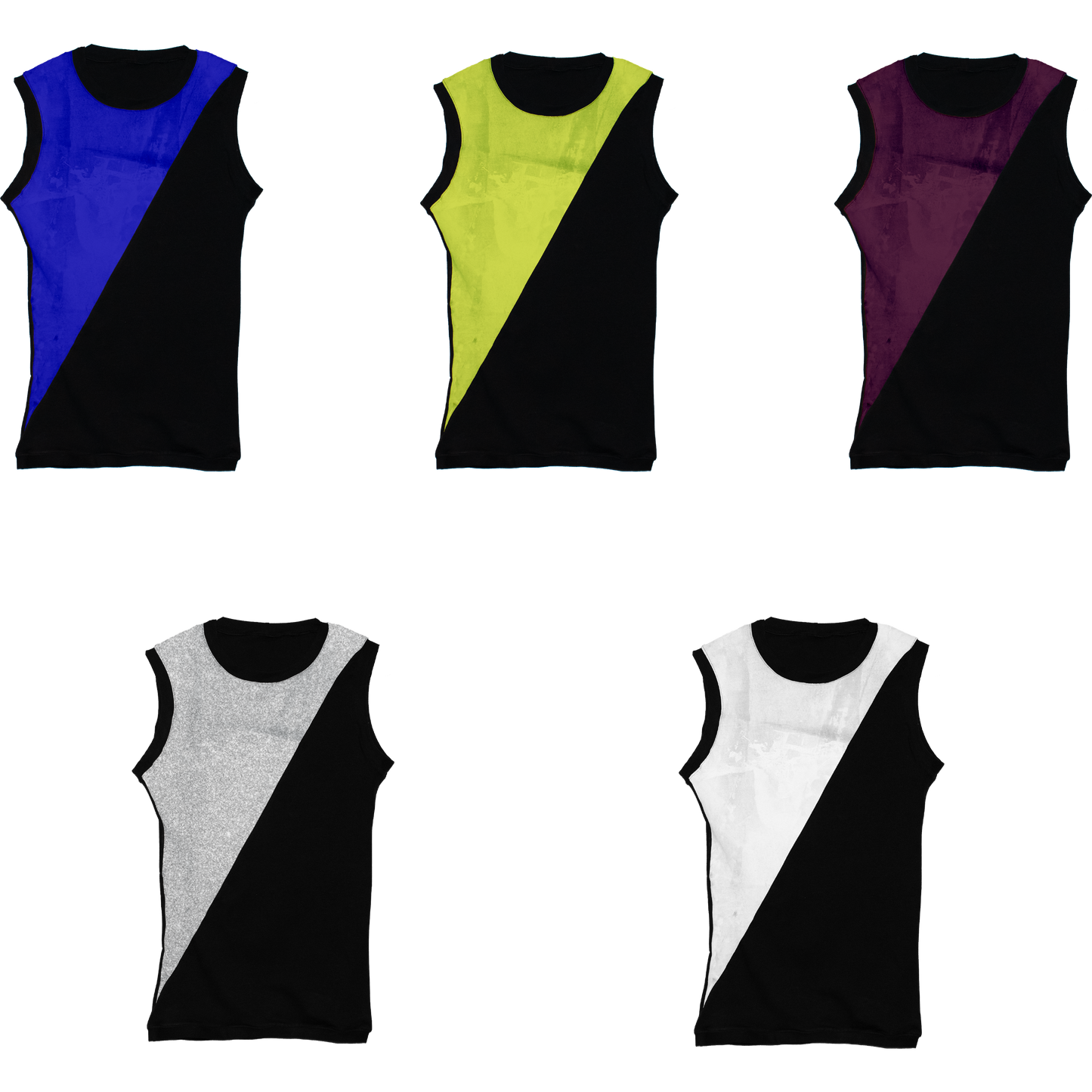 Left-Split Black Tank