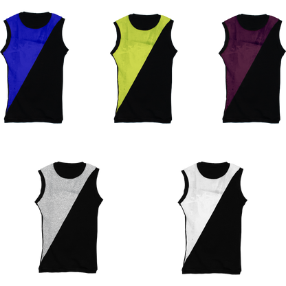 Left-Split Black Tank