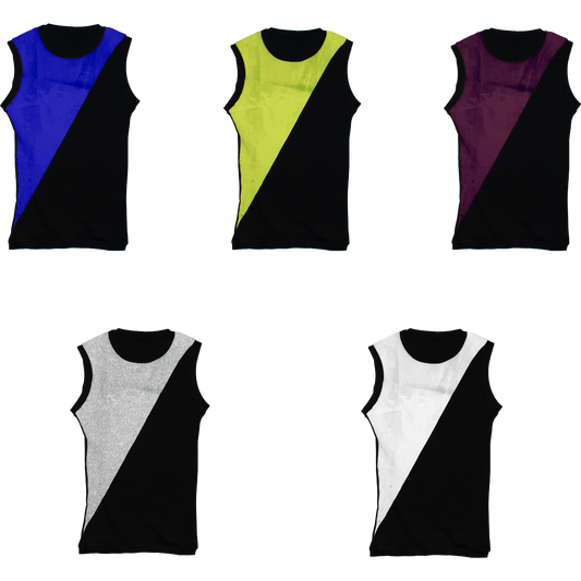 Left-Split Black Tank