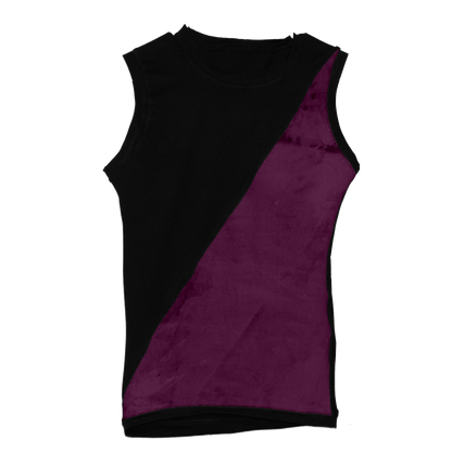 Right-Split Black Tank