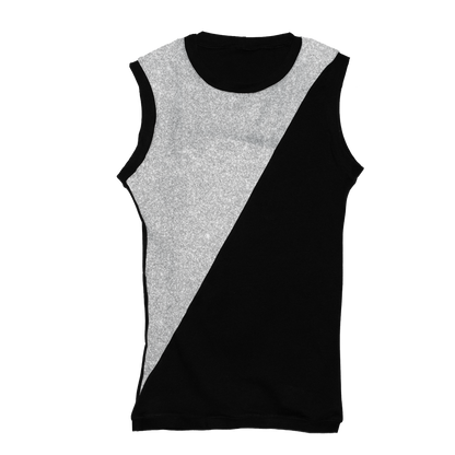 Left-Split Black Tank