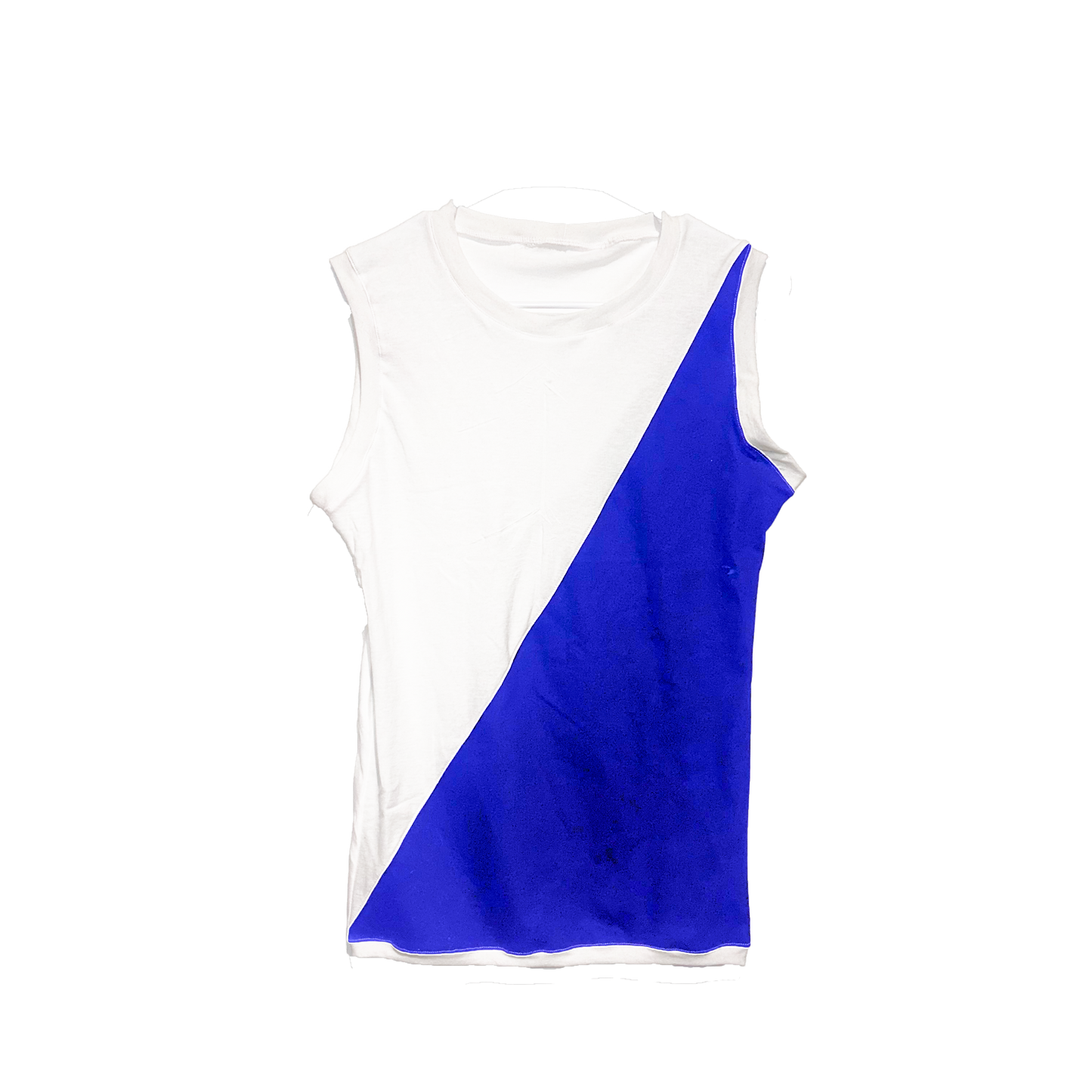 Right-Split White Tank