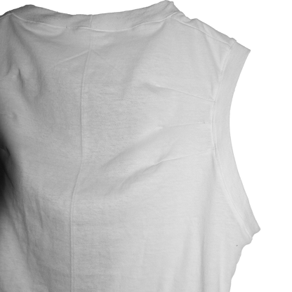 Right-Split White Tank