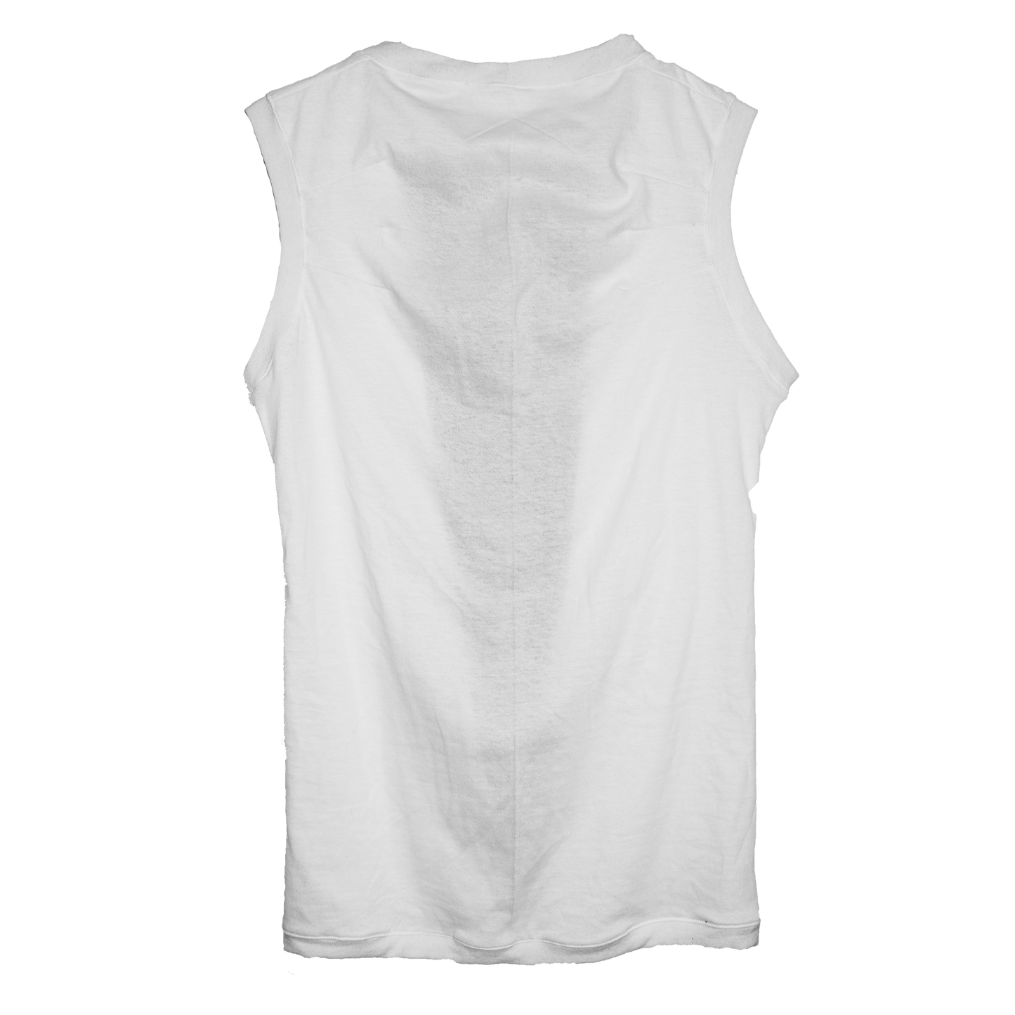 Right-Split White Tank