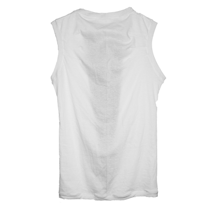 Right-Split White Tank